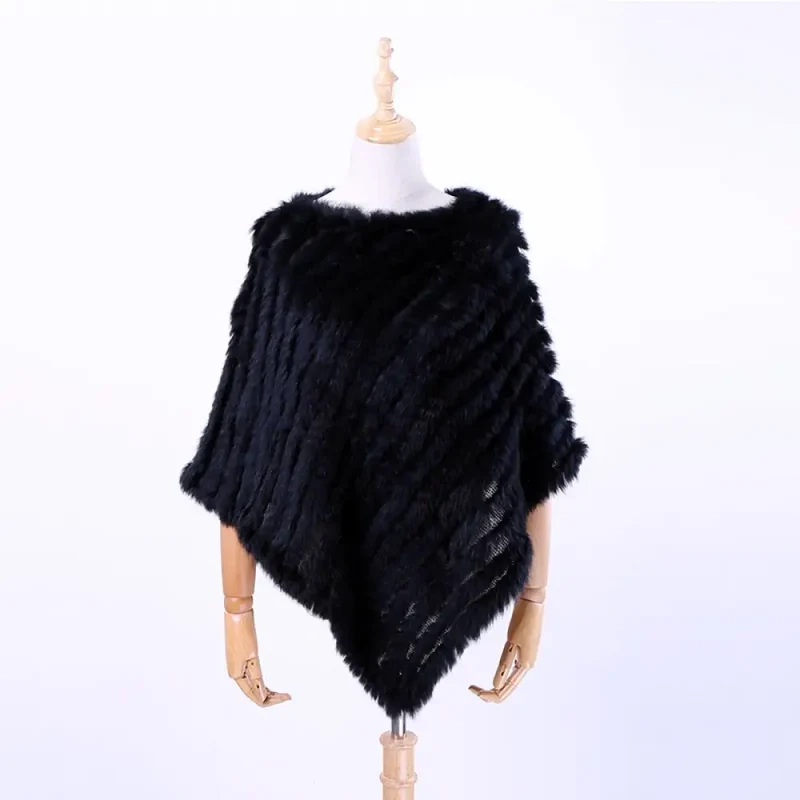 Poncho a tricoter pour femme