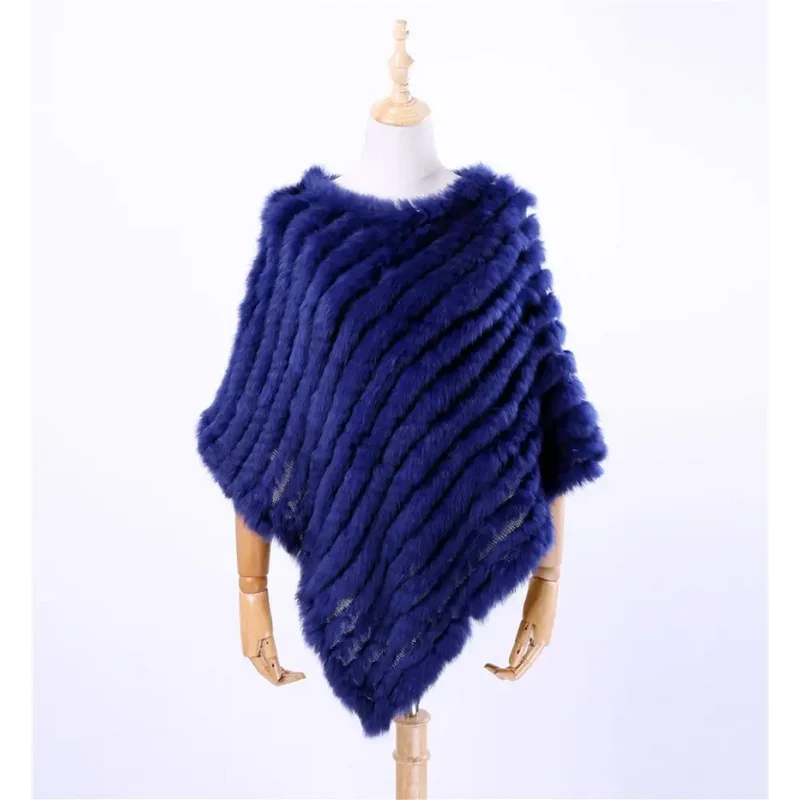 Poncho a tricoter pour femme