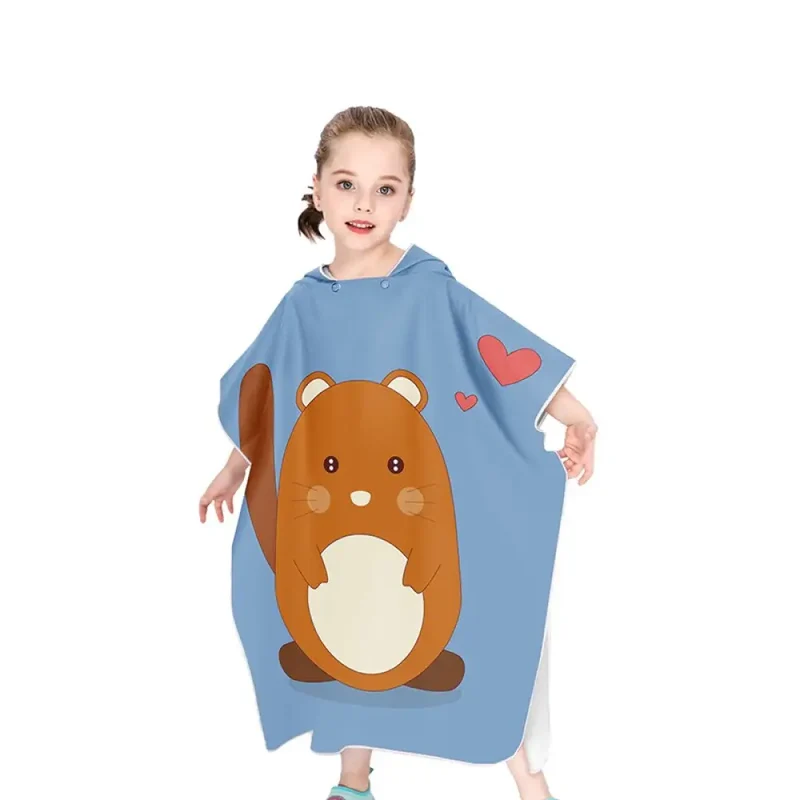 Poncho de plage enfant coton