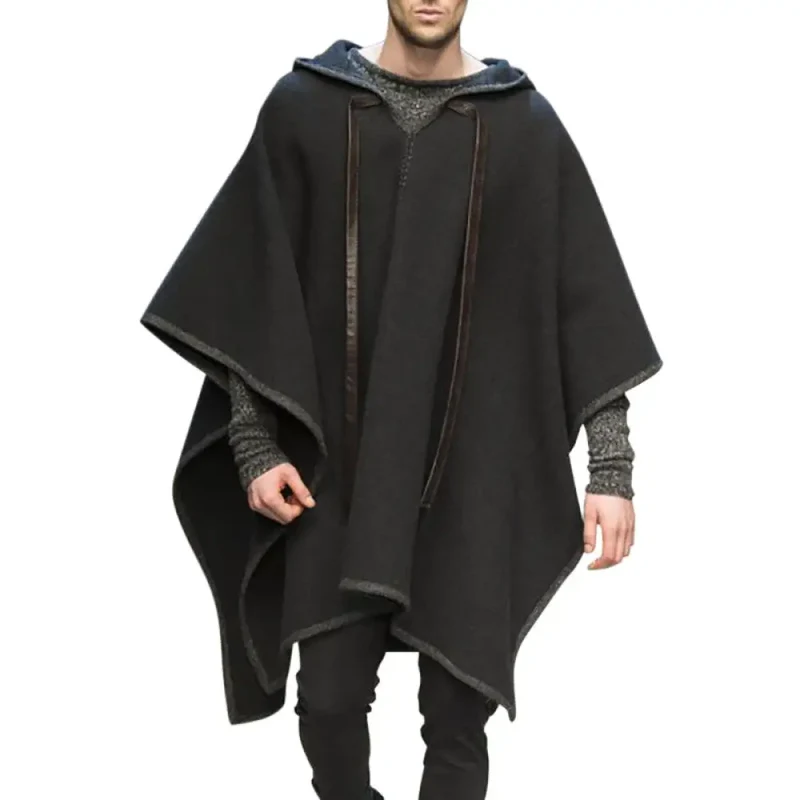 Poncho homme polaire chaud