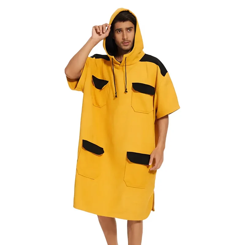 Poncho peignoir homme