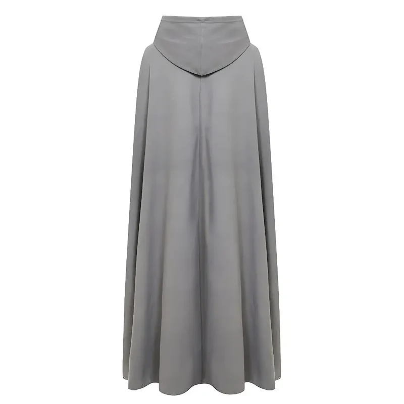 Poncho femme capuche coton laine
