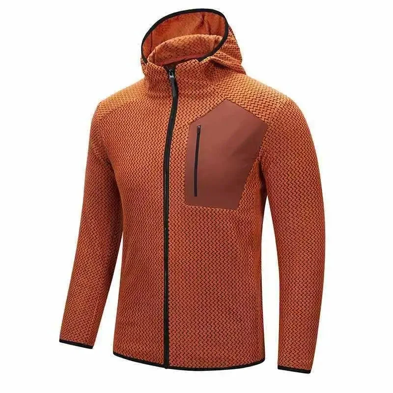 Softshell / polaire en peluche cationique à capuche à manches longues, respirant "Planete Rando - Flexstorm Fx105"