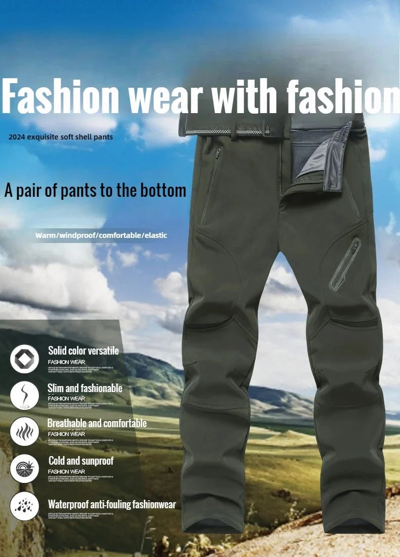 Pantalon imperméable & polaire grande taille pour homme "Fashion Wear - MK005"