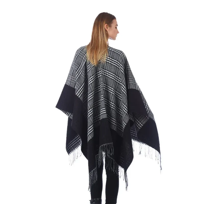 Manteau poncho cape pour femme hiver