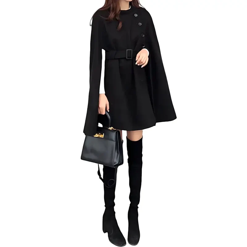 Poncho en laine femme hiver
