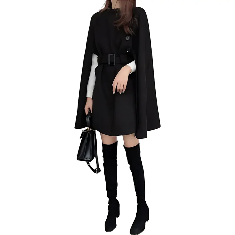 Poncho en laine femme hiver