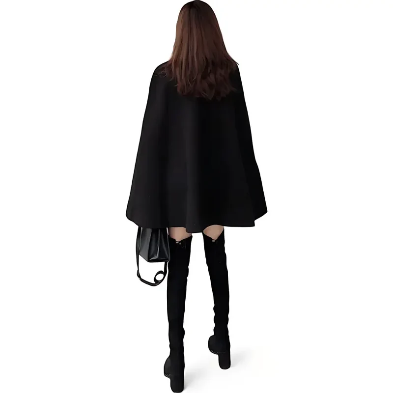 Poncho en laine femme hiver