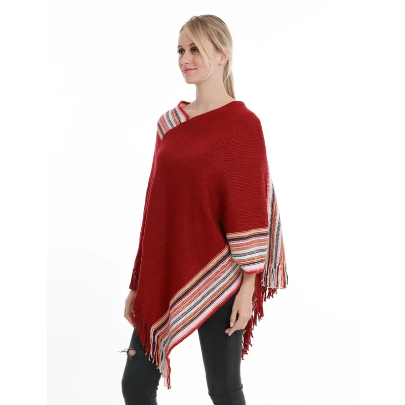 Beau poncho femme tendance et chic pas cher