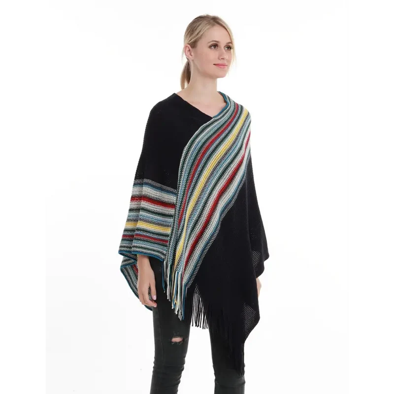Beau poncho femme tendance et chic pas cher