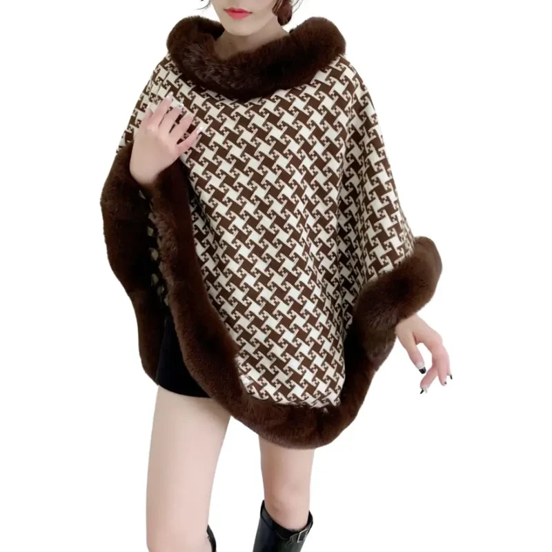 Poncho chauve souris femme