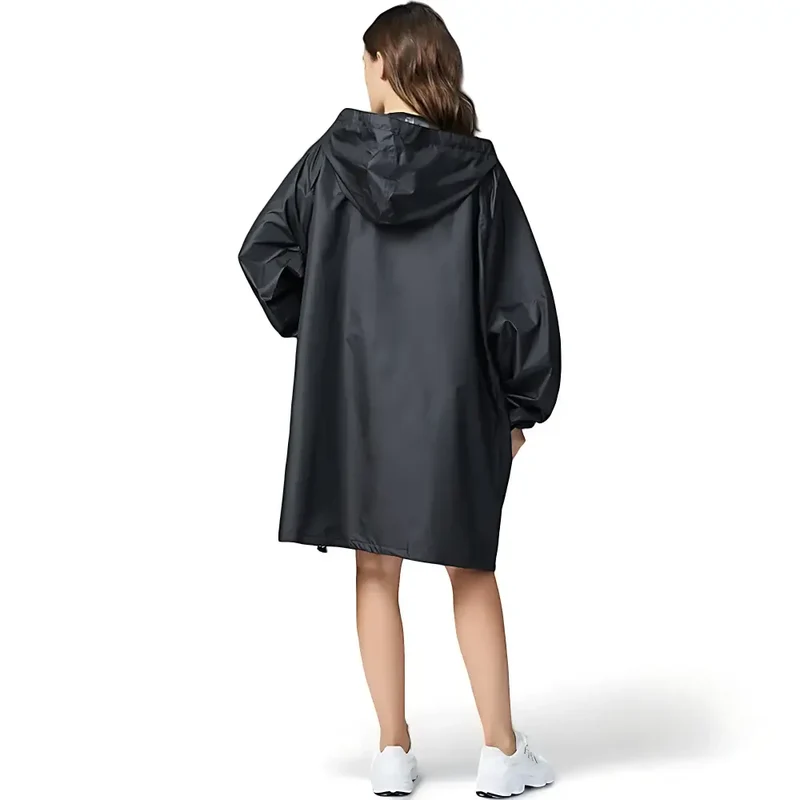 Poncho de pluie étanche à capuche pour les femmes