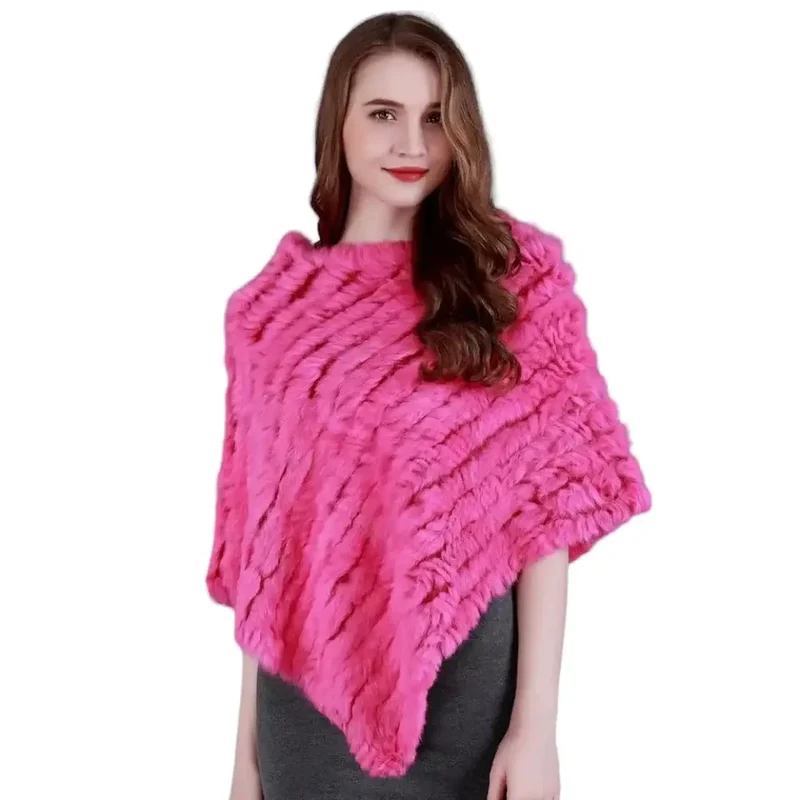 Poncho court femme