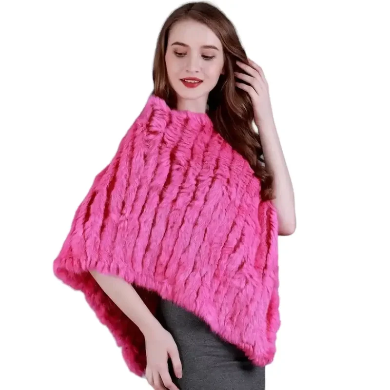 Poncho court femme