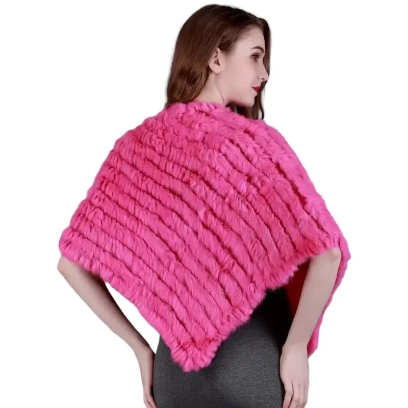 Poncho court femme