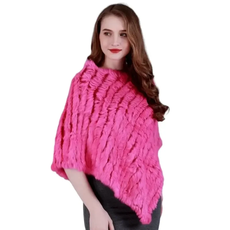 Poncho court femme
