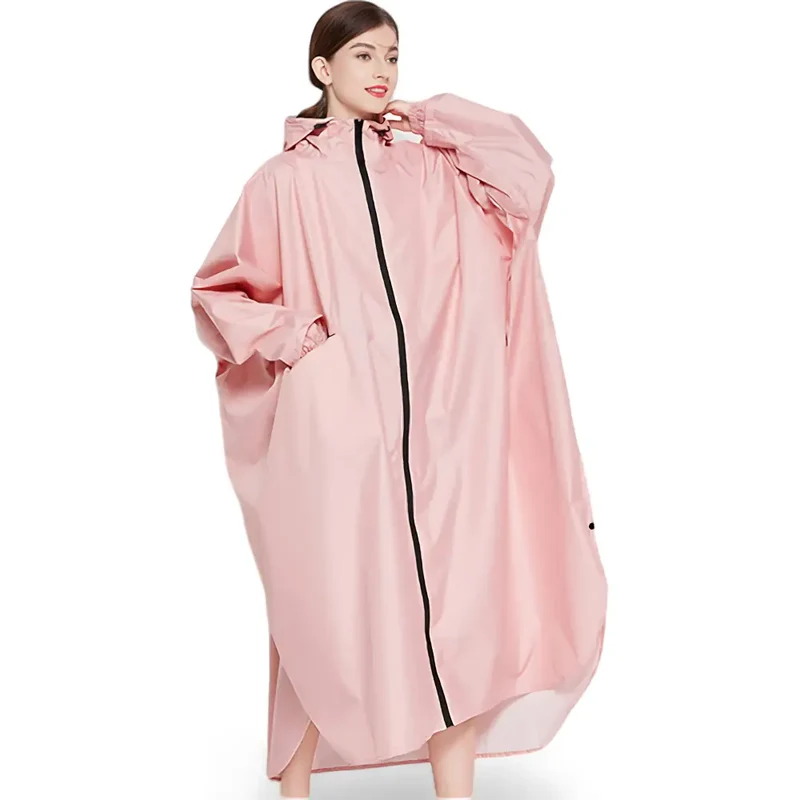 Poncho long étanche femmes