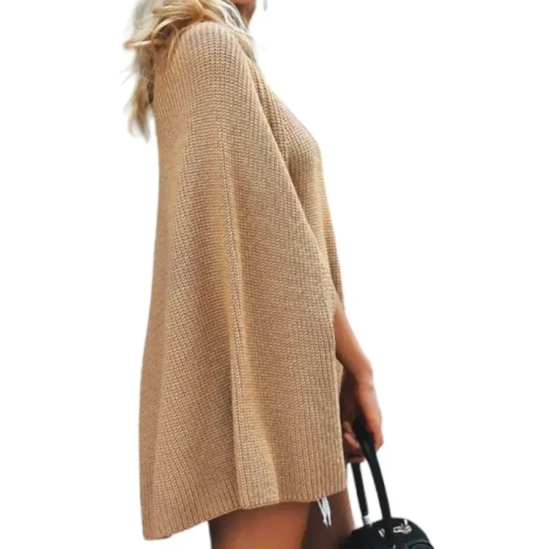 Poncho femme coton avec manches