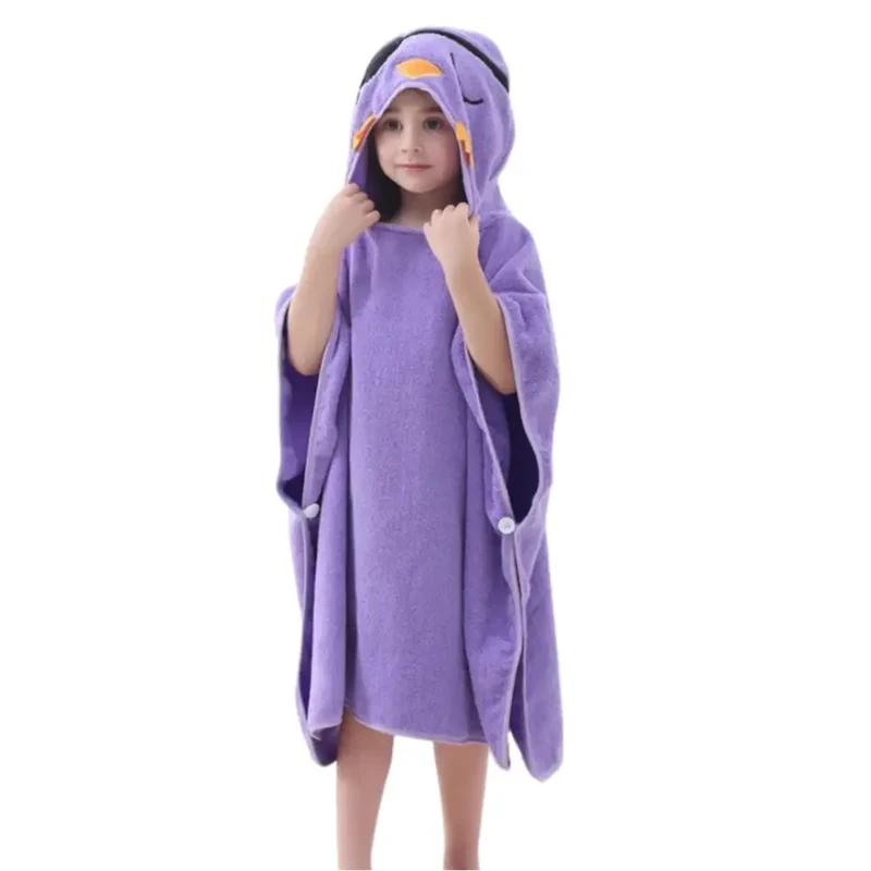 Peignoir poncho piscine enfant