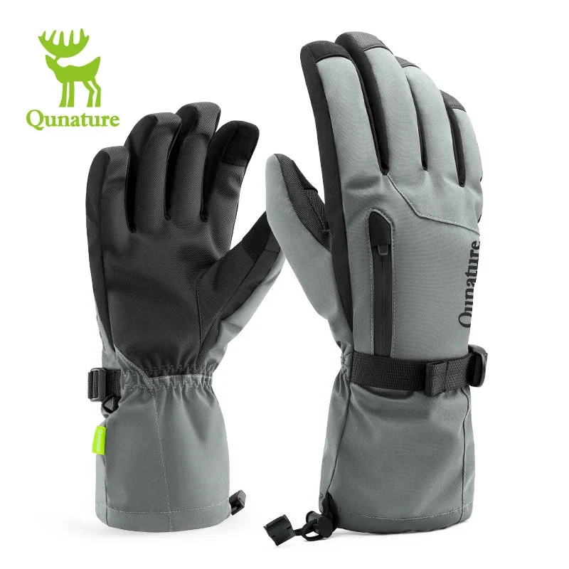 Gants de ski tactiles & imperméables avec poignet allongé et technologie 3M Thinsulate "Qunature - 16410045"