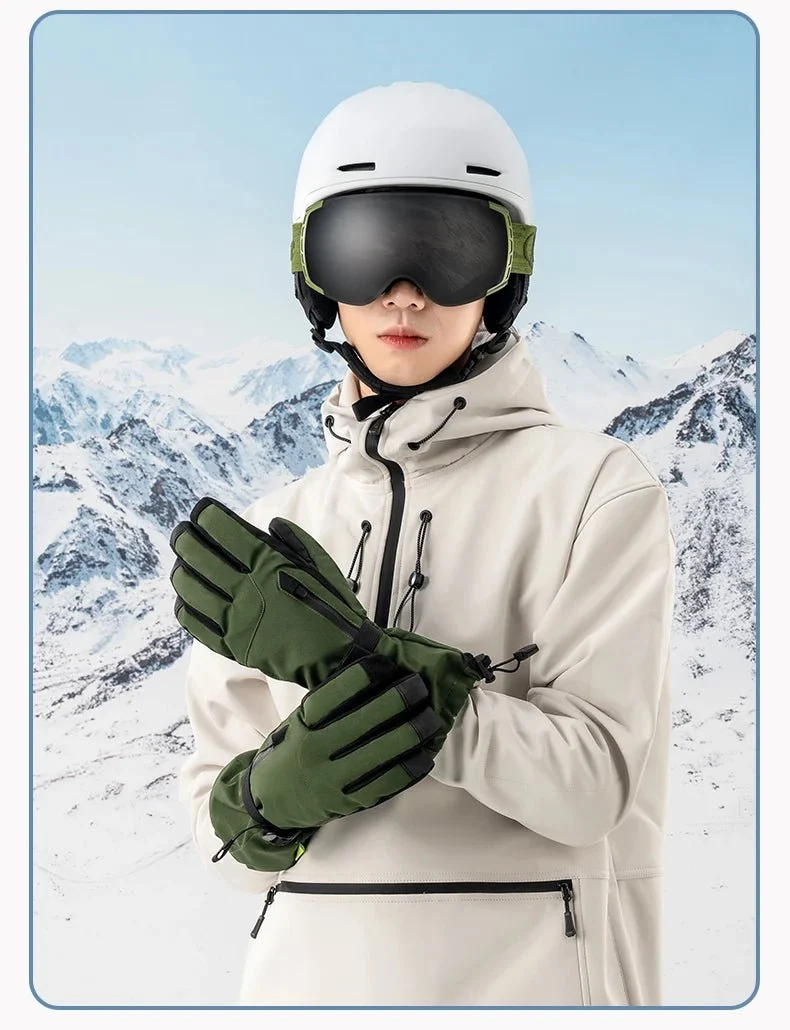 Gants de ski tactiles & imperméables avec poignet allongé et technologie 3M Thinsulate "Qunature - 16410045"