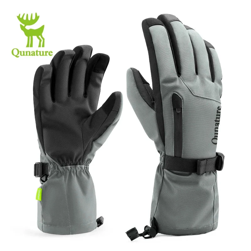 Gants de ski tactiles & imperméables avec poignet allongé et technologie 3M Thinsulate "Qunature - 16410045"