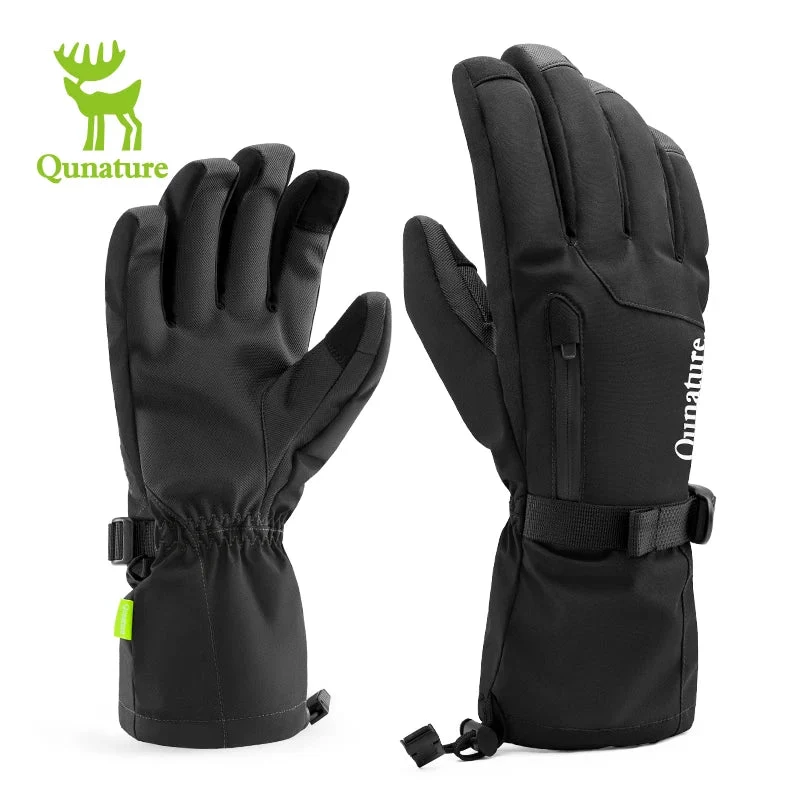 Gants de ski tactiles & imperméables avec poignet allongé et technologie 3M Thinsulate "Qunature - 16410045"