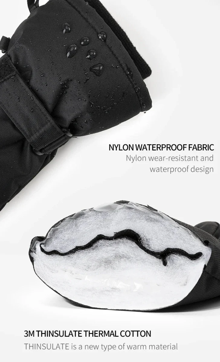 Gants de ski d'hiver chauds et imperméables avec technologie 3M Thinsulate "Copozz - 20602"