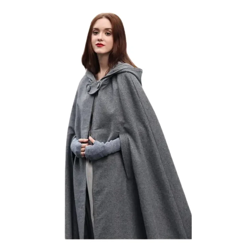 Femme poncho laine