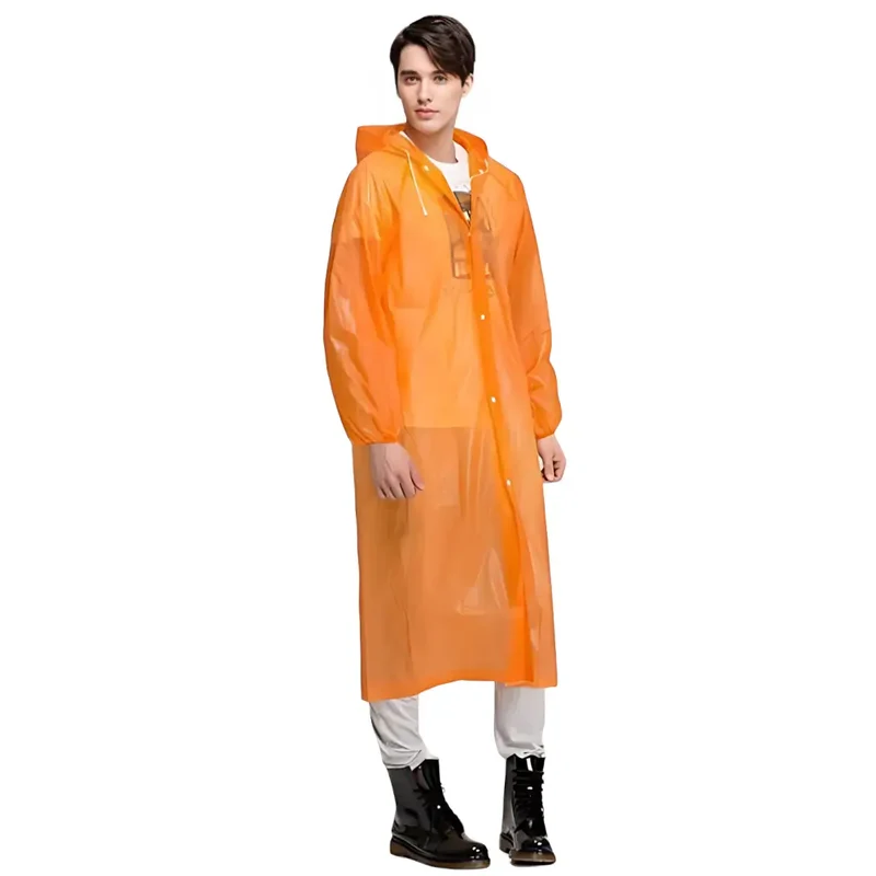 Poncho long étanche de pluie pour homme