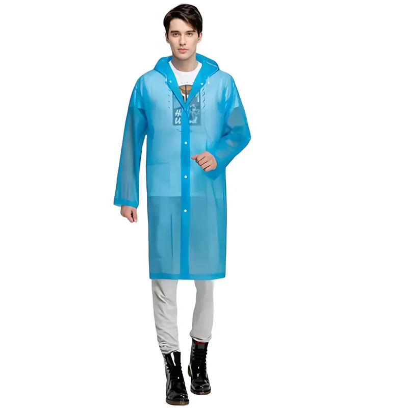 Poncho long étanche de pluie pour homme