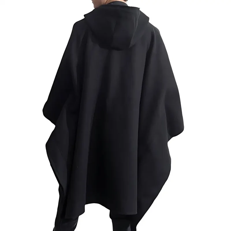 Poncho en laine pour homme