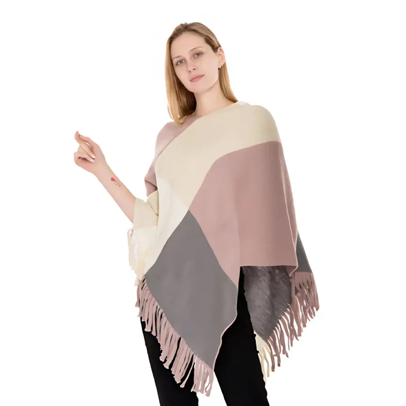 Poncho femme grande taille