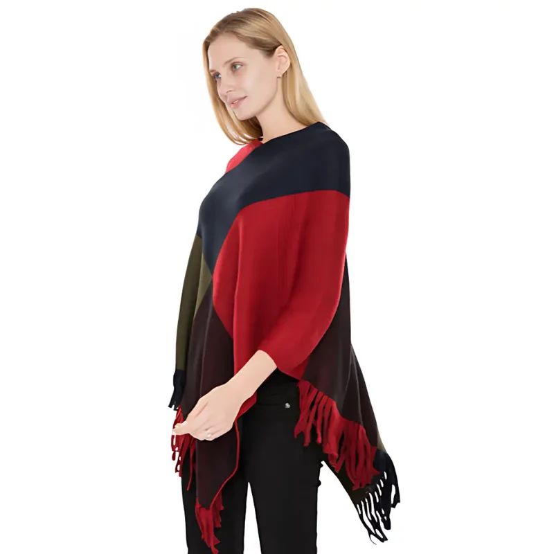 Poncho femme grande taille