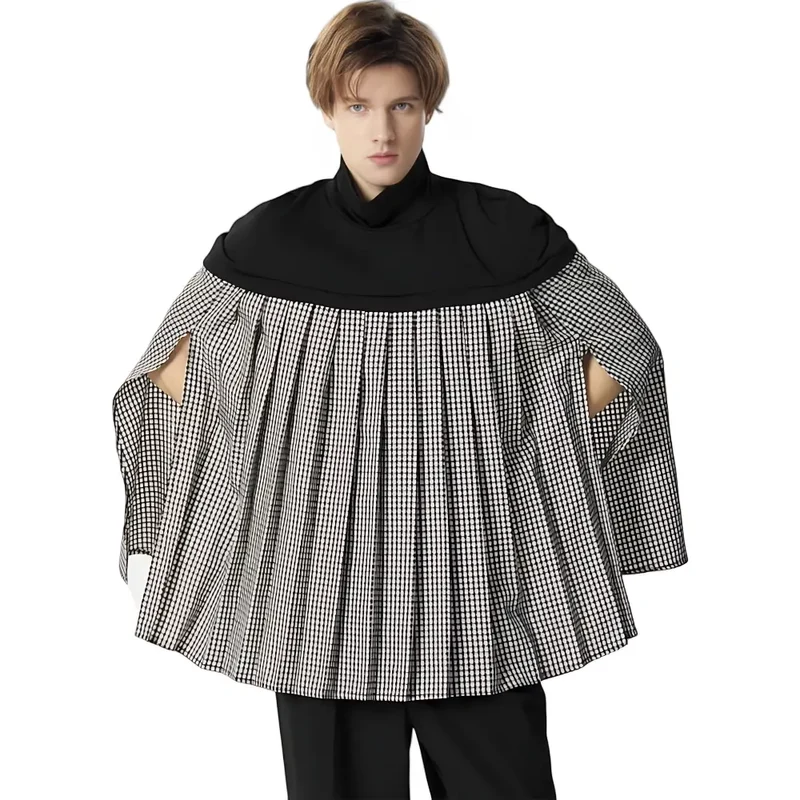 Poncho homme luxe