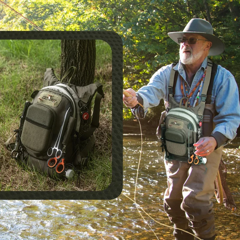 Sac de poitrine ultra-léger et imperméable multi-poches "Goture - E12064"