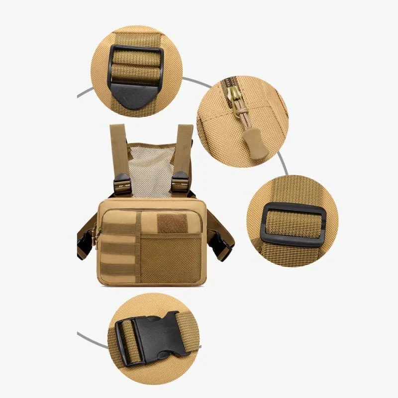 Sac de poitrine tactique multifonction pour homme "SSJ - SJ8007OT"