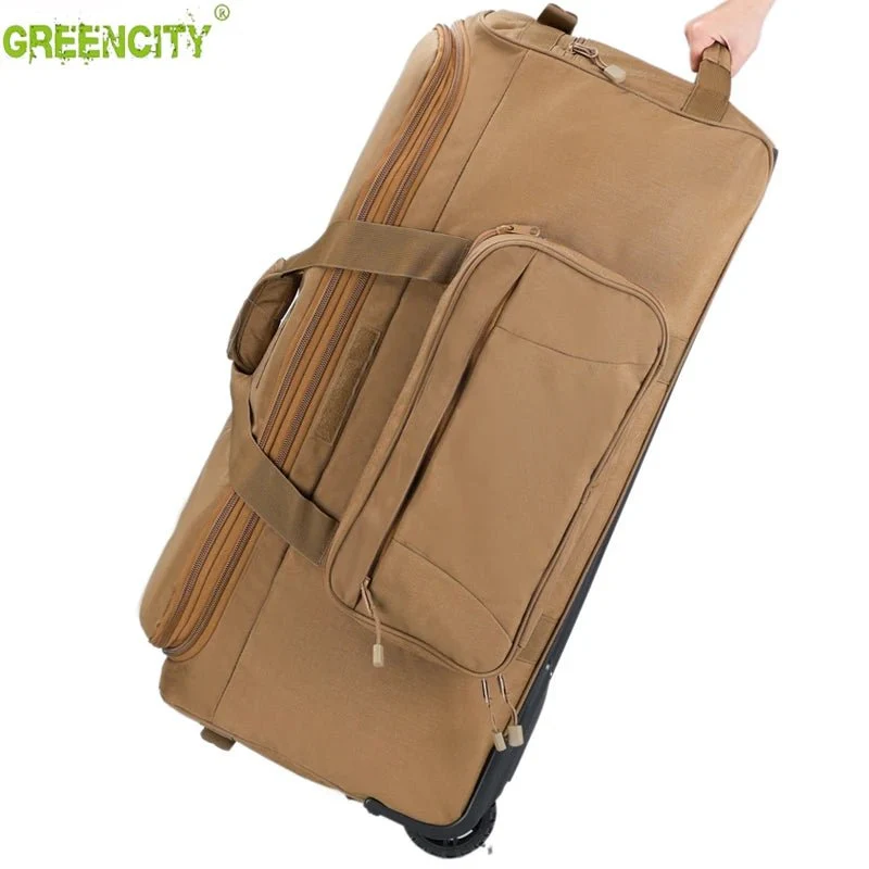 Sac de voyage tactique militaire à roulettes 128L "GREENCITY - LT20258"