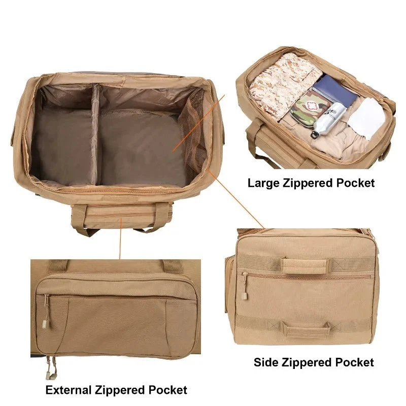 Sac de voyage tactique militaire à roulettes 128L "GREENCITY - LT20258"