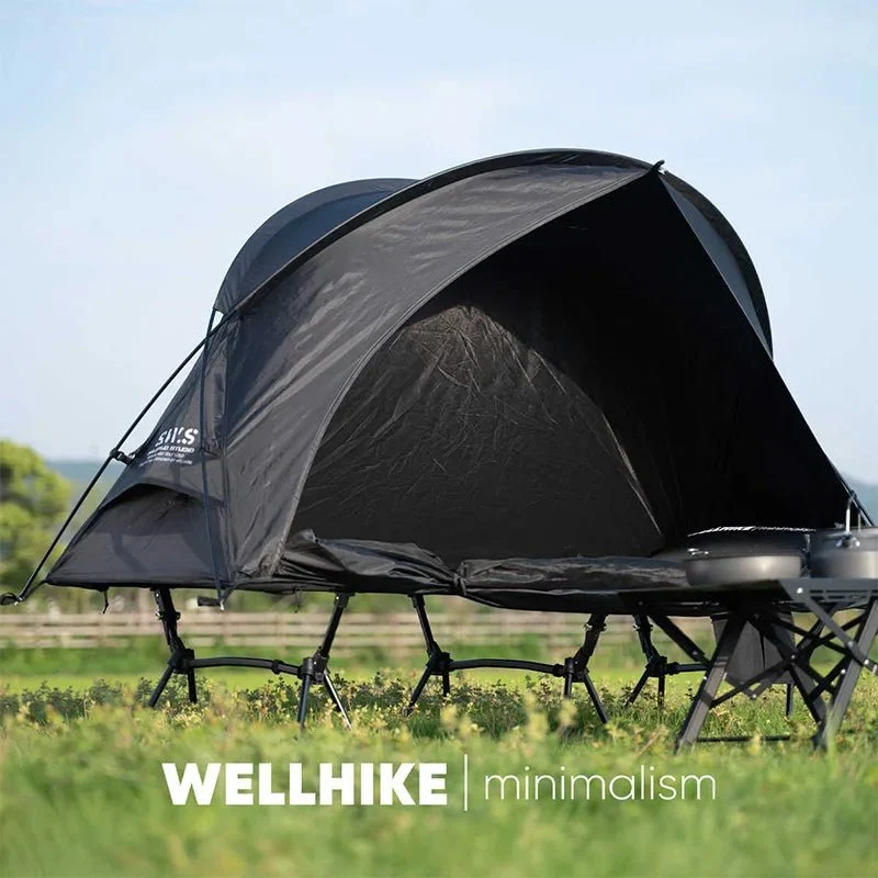 Lit de camp 2 en 1 avec tente simple-paroi "Wellhike Minimalism - Yunchi SWS"