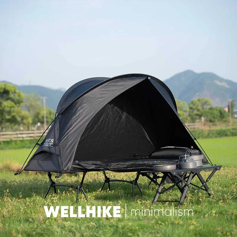 Lit de camp 2 en 1 avec tente simple-paroi "Wellhike Minimalism - Yunchi SWS"