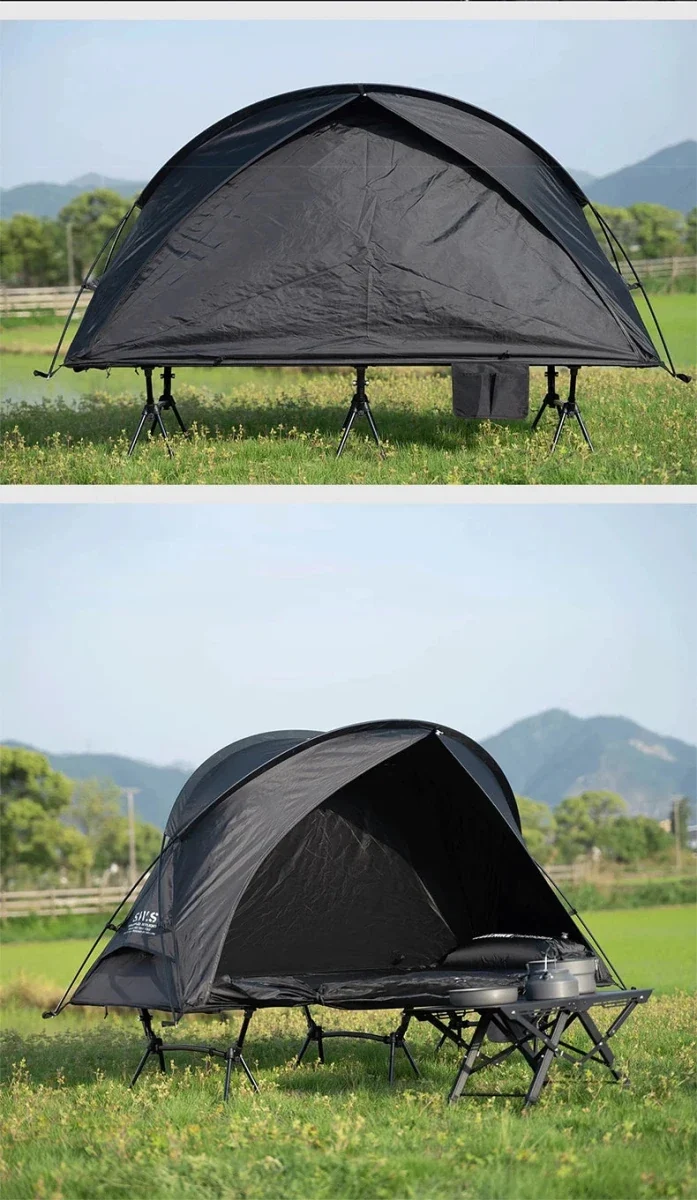 Lit de camp 2 en 1 avec tente simple-paroi "Wellhike Minimalism - Yunchi SWS"