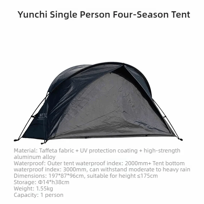 Lit de camp 2 en 1 avec tente simple-paroi "Wellhike Minimalism - Yunchi SWS"
