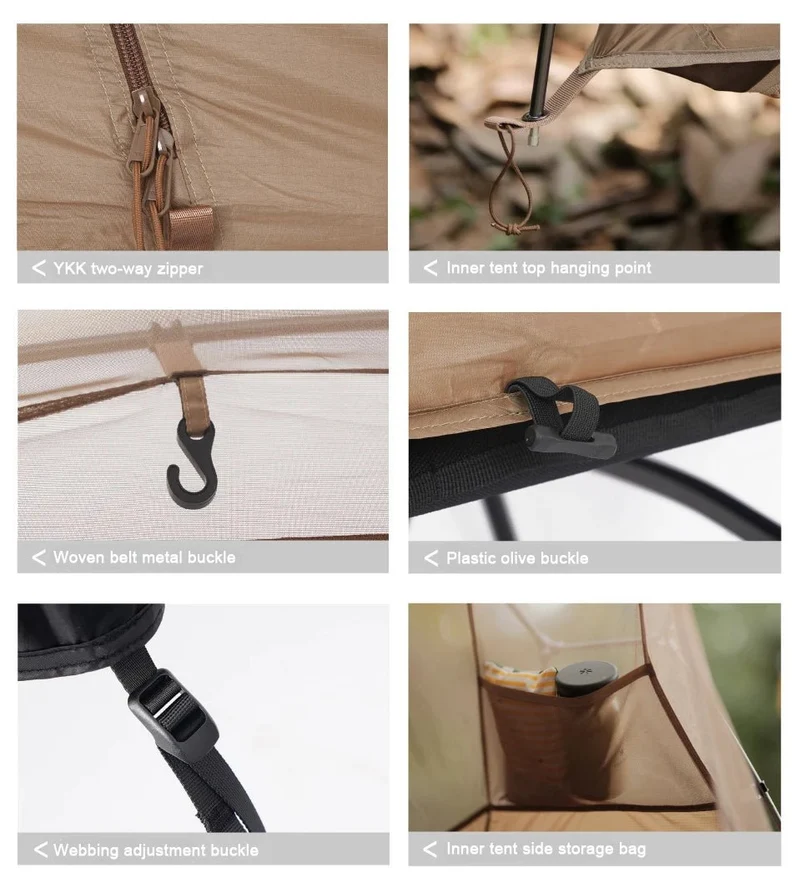 Tente de lit pour 1 personne avec moustiquaire et double-parois "Vidalido - Floating tent"