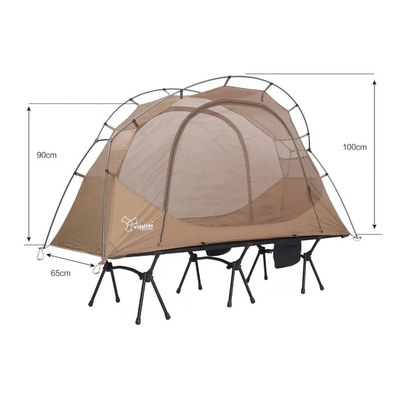 Tente de lit pour 1 personne avec moustiquaire et double-parois "Vidalido - Floating tent"
