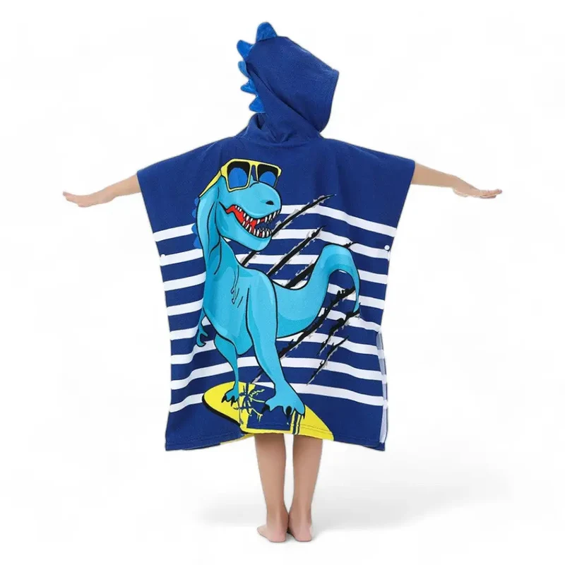 Poncho de bain capuche enfant