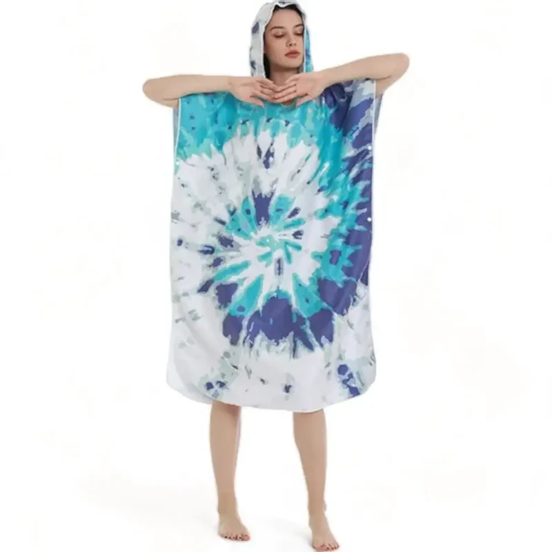 Poncho de bain adulte avec capuche