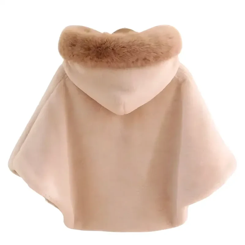Poncho fille capuche