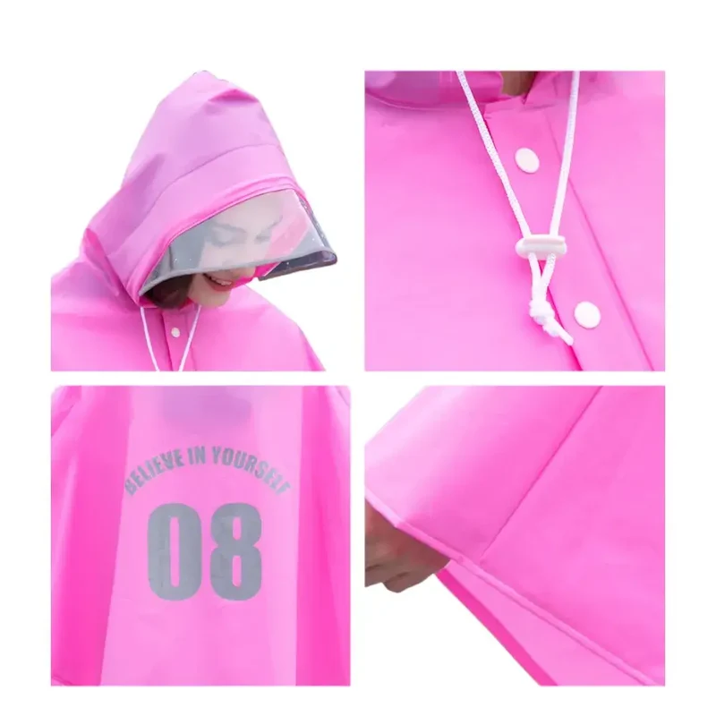 Poncho capuche de pluie velo