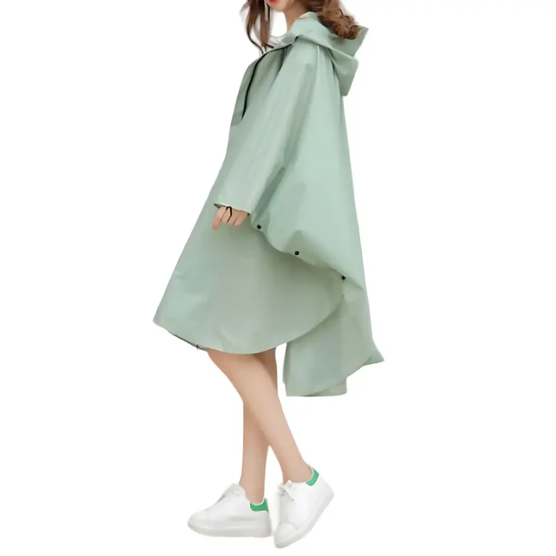 Poncho de pluie long femme